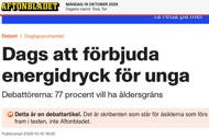 Faximil från Aftonbladet debatt.
