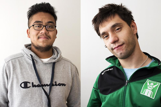 Zulkifly och Kristoffer.