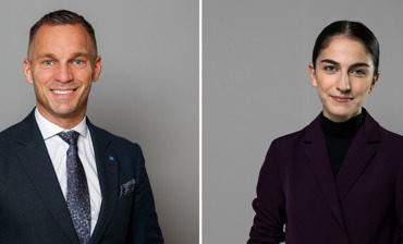 Erik Slottner och Romina Pourmokhtari.
