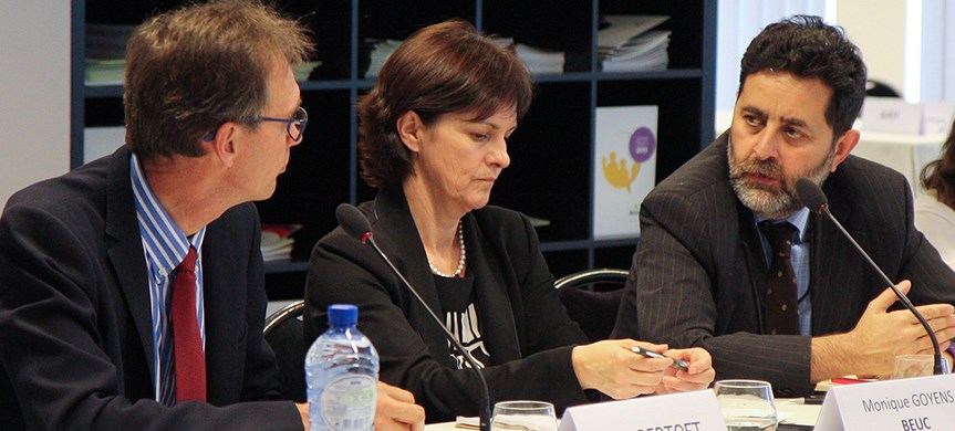 Jan Bertoft på möte i Bryssel.
