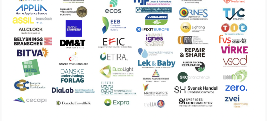 Collage av logotyper för de organisationer som står bakom det öppna brevet.